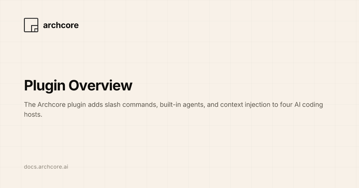 Plugin Overview | archcore